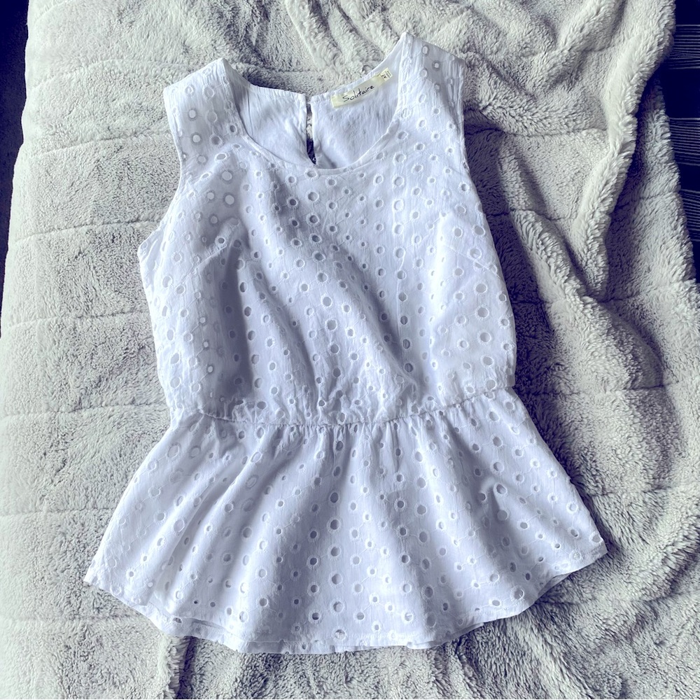 Eyelet summer top